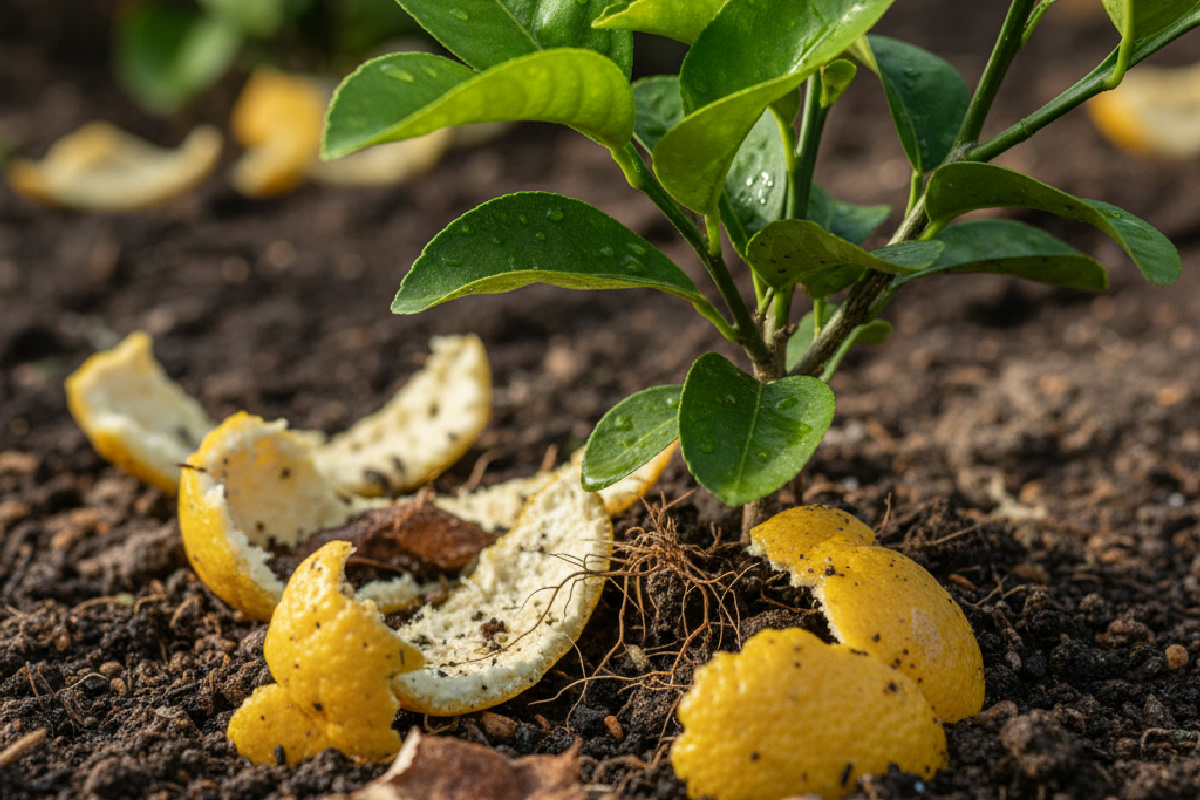 Le bucce di limone nel terreno potenziano la crescita: il segreto per un albero rigoglioso