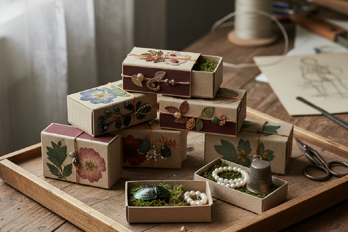 Le scatole di fiammiferi diventano gioielli per la casa: ecco l'arte del riciclo creativo